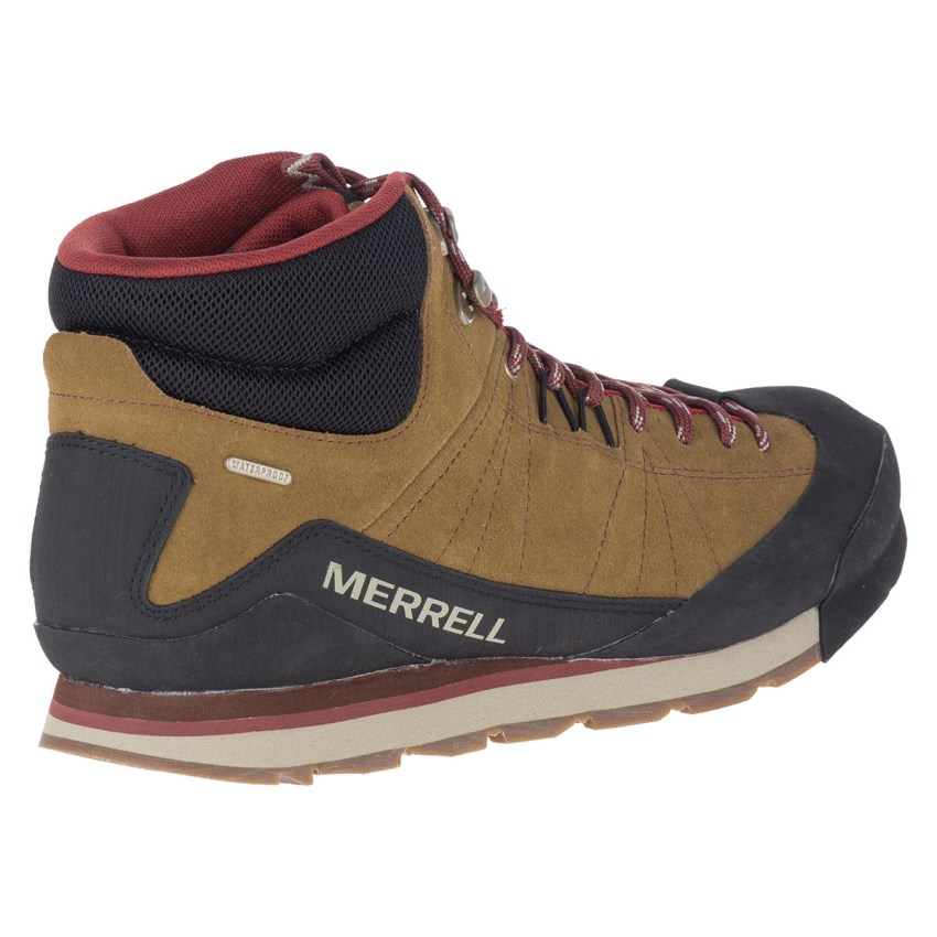 Bottes Merrell Catalyst Mid Suede Waterproof Marron Clair Homme | X.P.OKQK